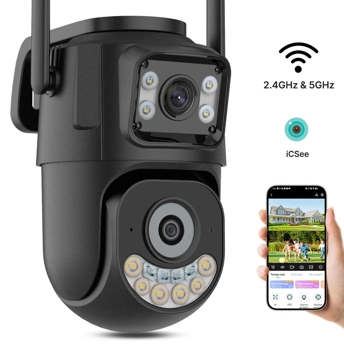 5Ghz Wifi Outdoor Camera | Auto Tracking CCTV Surveillance