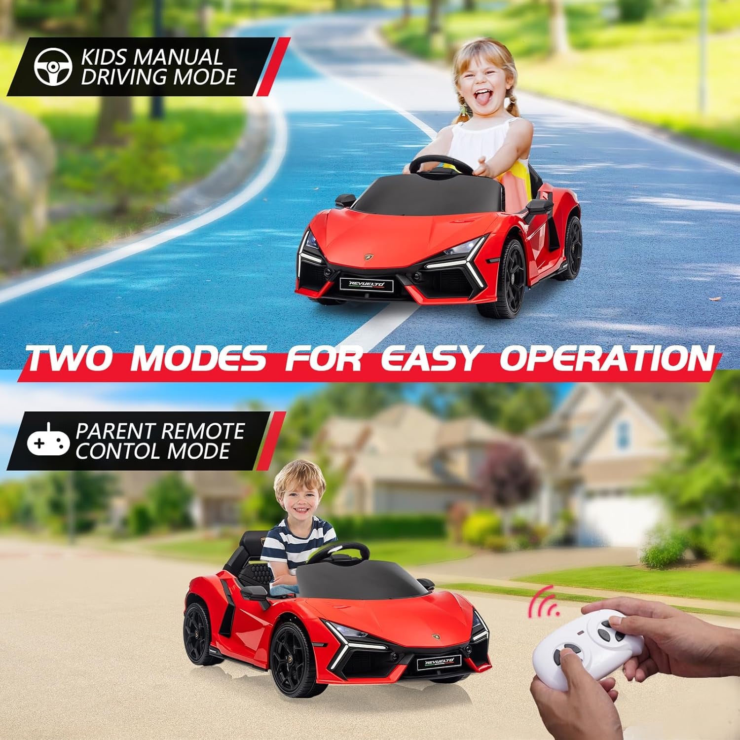 The Gift Every Kid on the Block Will Envy — Lamborghini Kids Dream Racer, Red