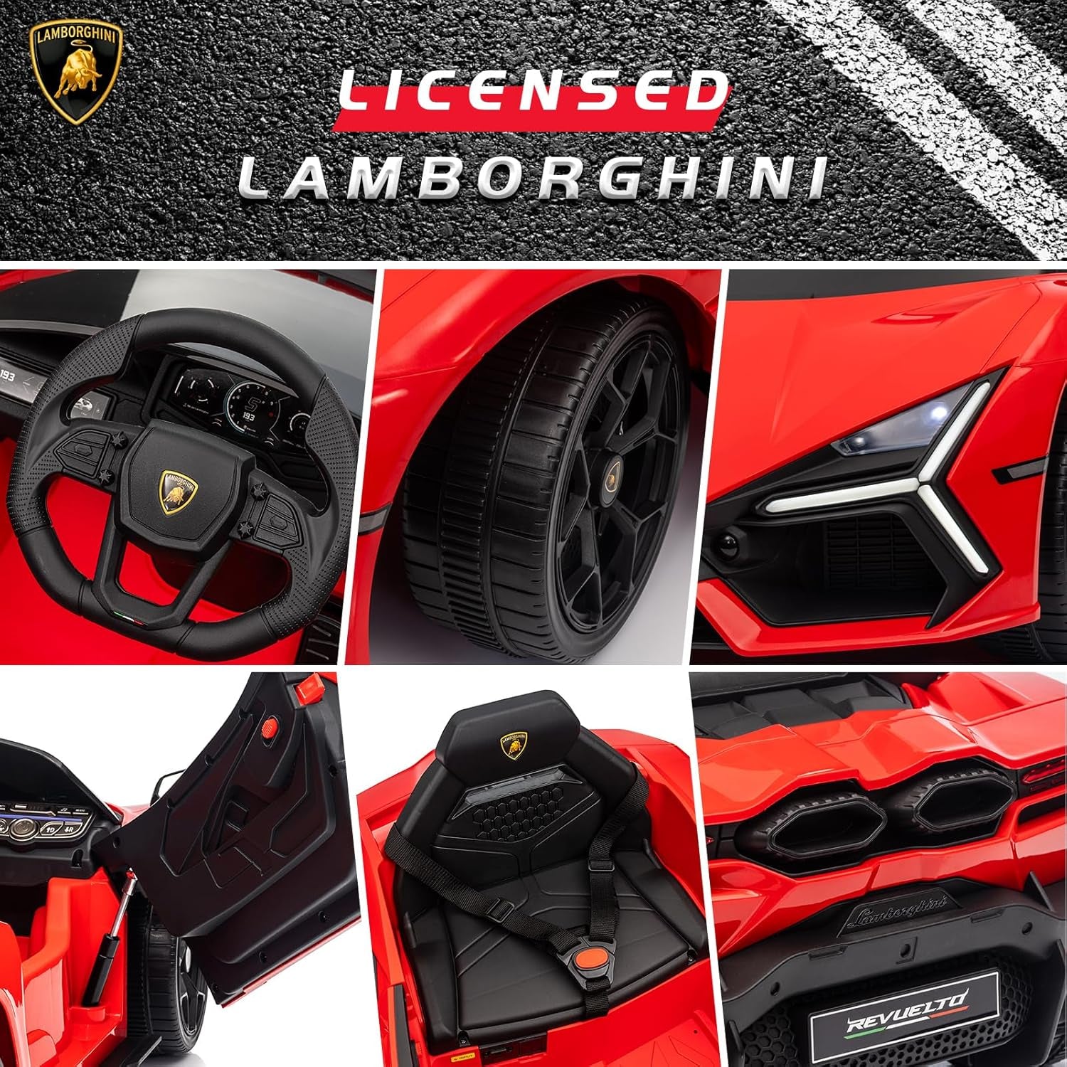 The Gift Every Kid on the Block Will Envy — Lamborghini Kids Dream Racer, Red