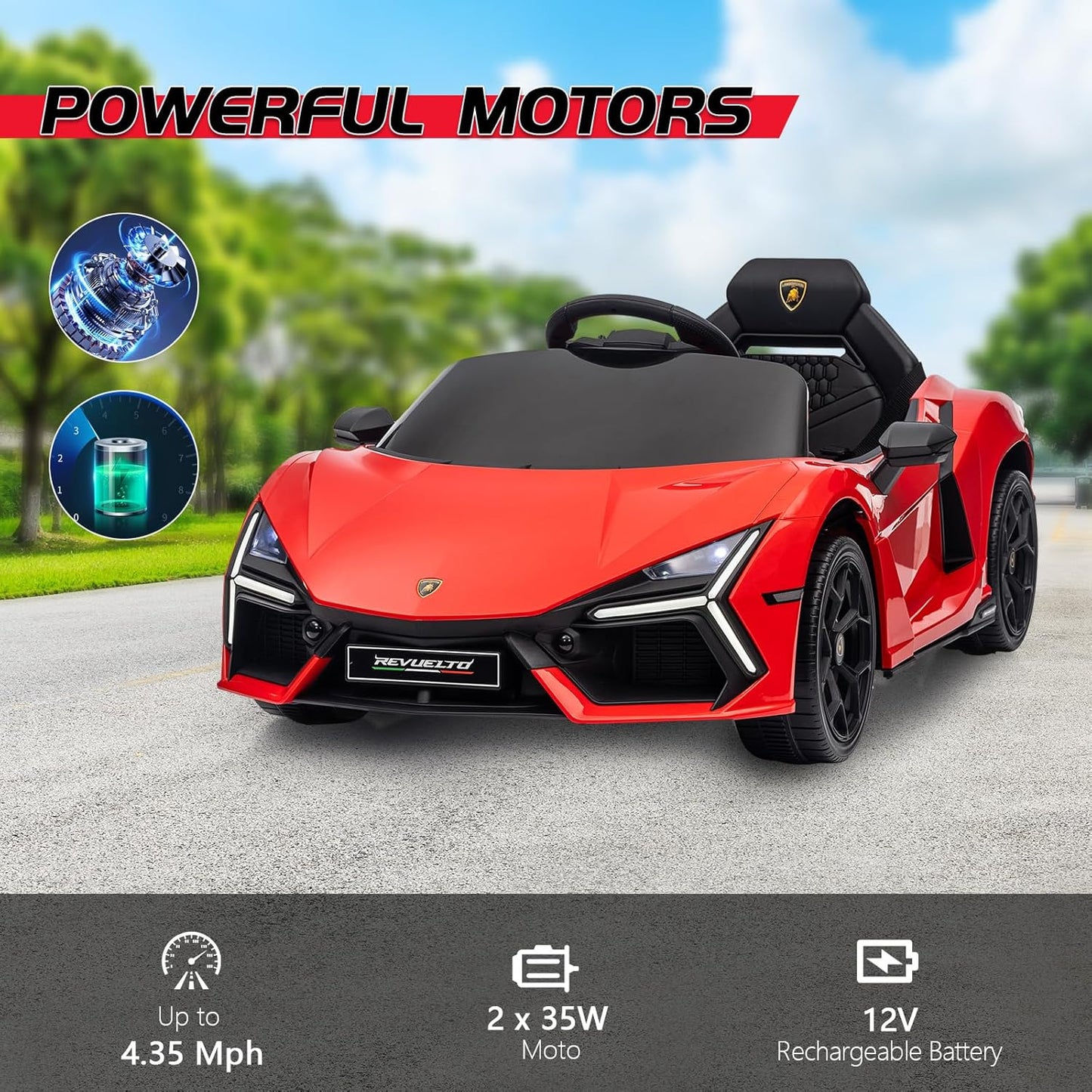 The Gift Every Kid on the Block Will Envy — Lamborghini Kids Dream Racer, Red