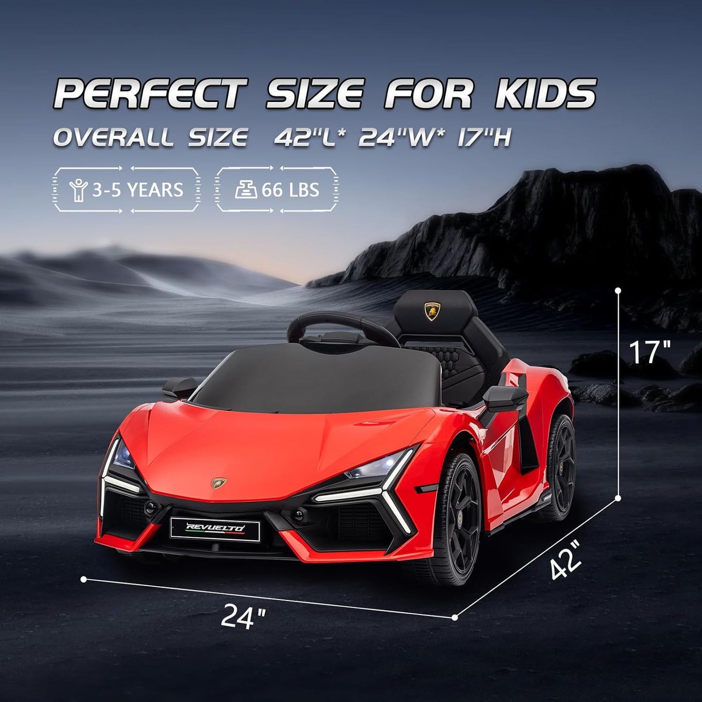 The Gift Every Kid on the Block Will Envy — Lamborghini Kids Dream Racer, Red