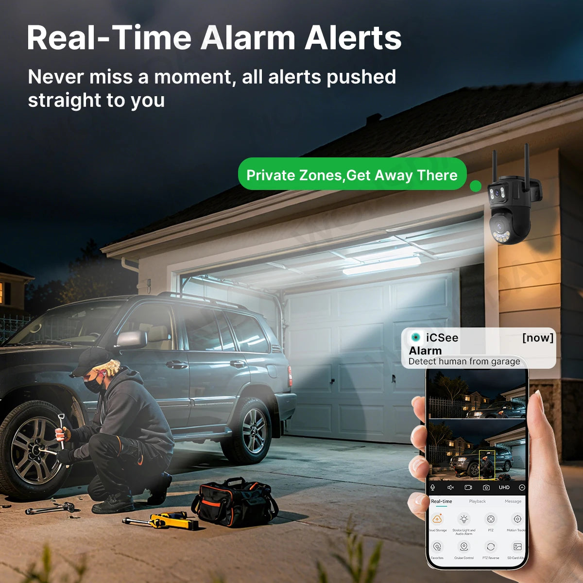 5Ghz Wifi Outdoor Camera | Auto Tracking CCTV Surveillance